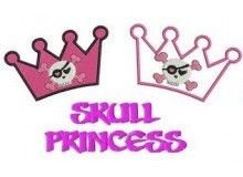 Stickmuster - Skull Princess Kronen
